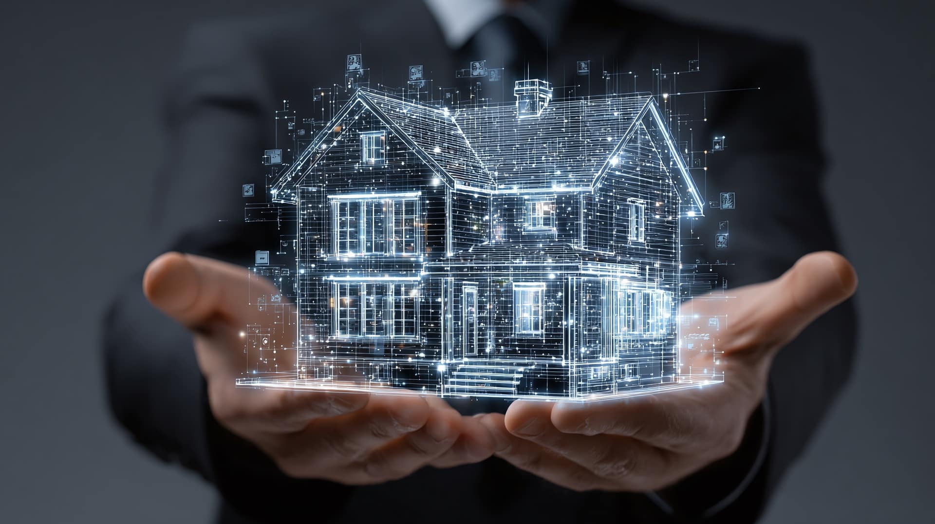 Digitales Hausmodell in Händen | Solaranlage Jena

